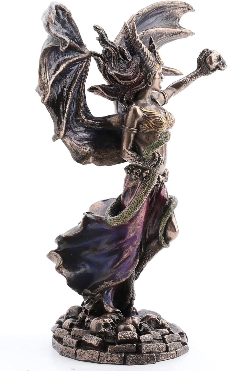 Veronese Design 9 7/8 Inch Lilith The Queen of Sheba Resin Sculpture Bronze Finish