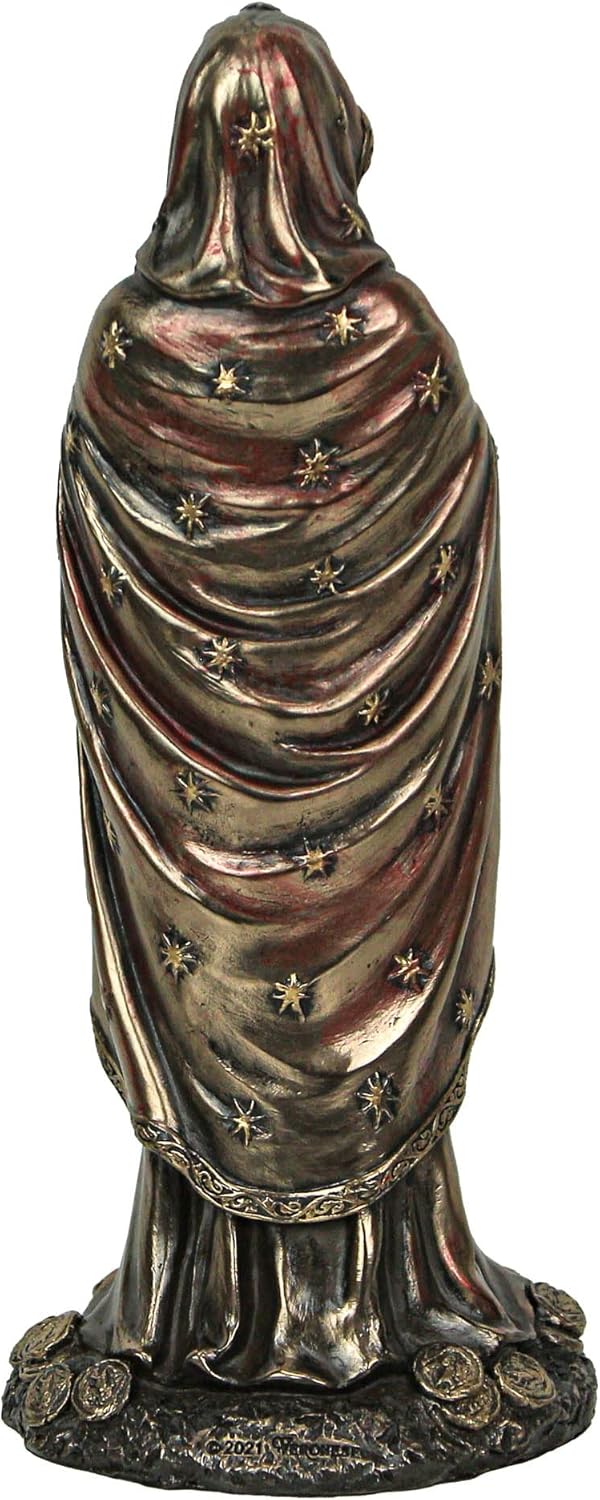 Veronese Design Santa MuerteAntique Bronze Finish Praying Angel of Death Statue