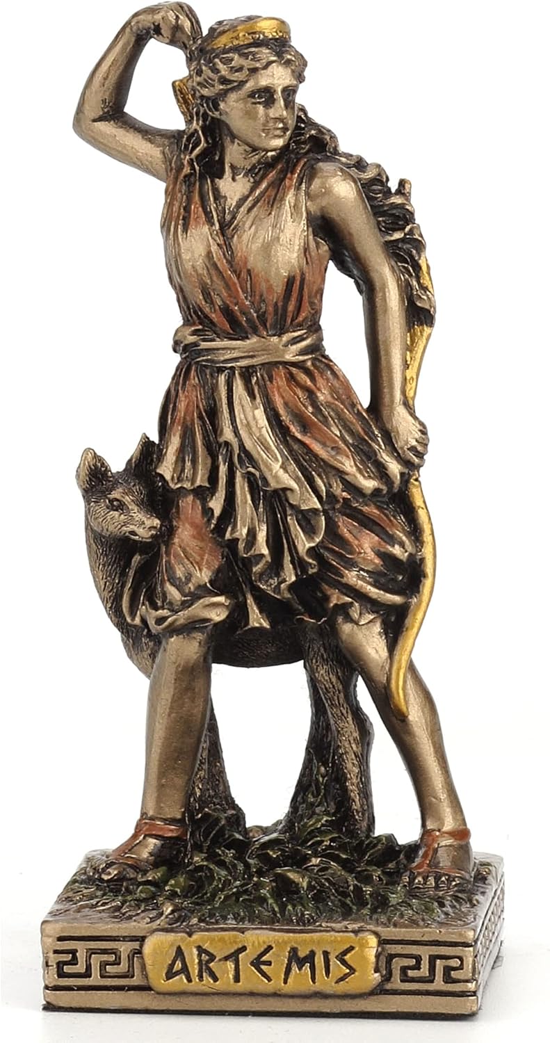 Veronese Design Greek Gods Miniature Figurine (Artemis, Bronze)