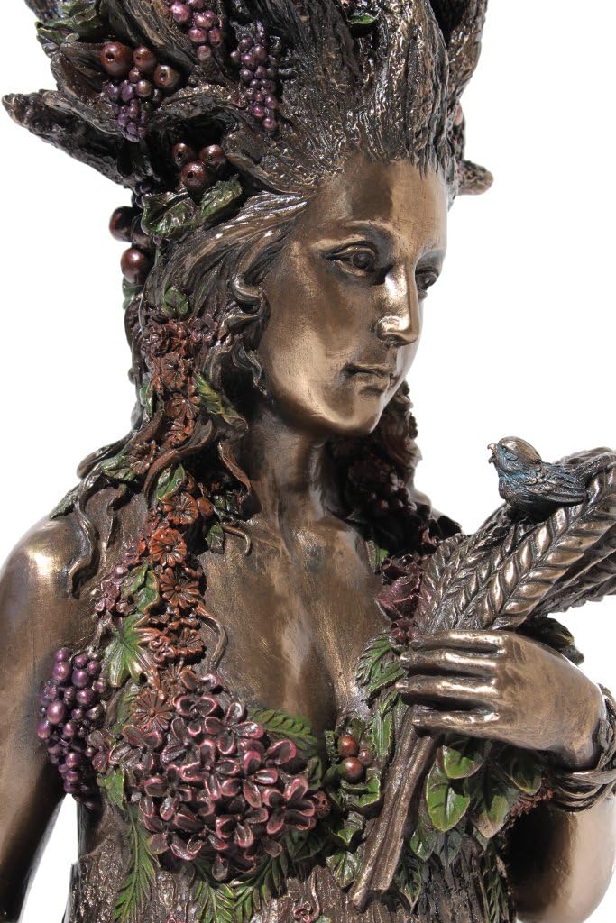 Gaia the Greek Primordial Goddess Of Earth Cold Cast Bronze