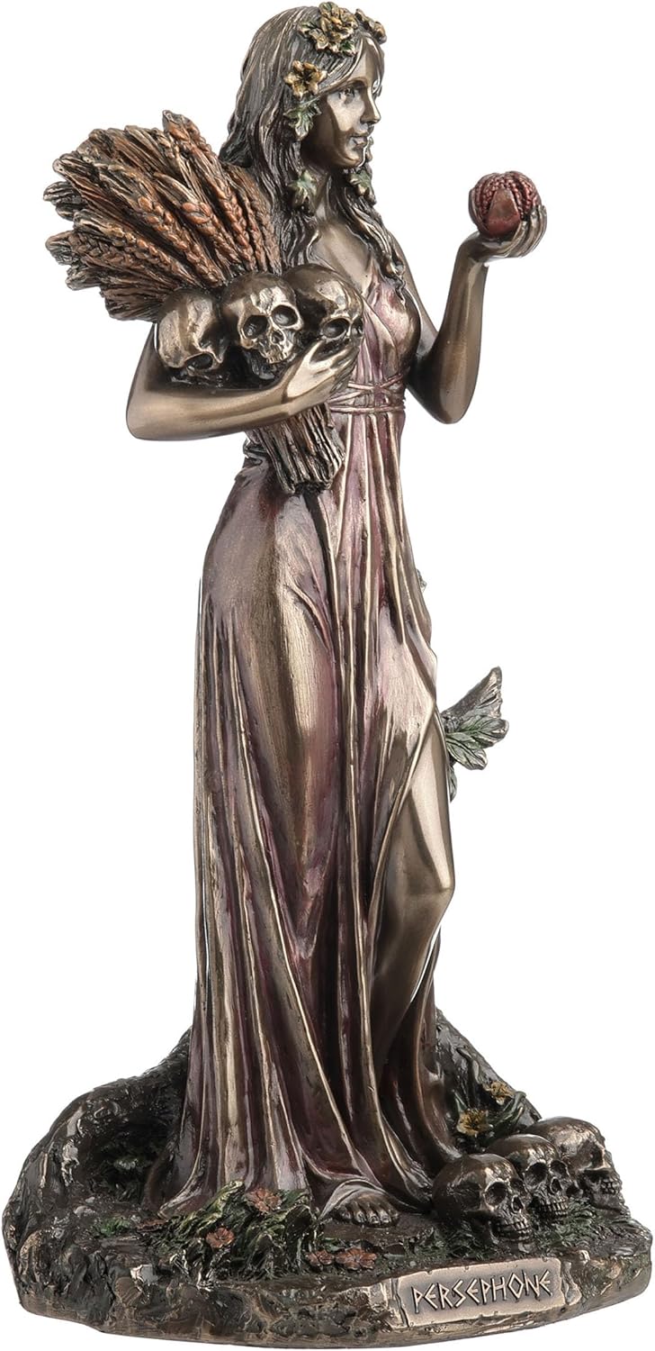 Veronese Design 10.25 Inch Persephone Greek Goddess of Vegetation and The Underworld Antique Bronze Finish Statue