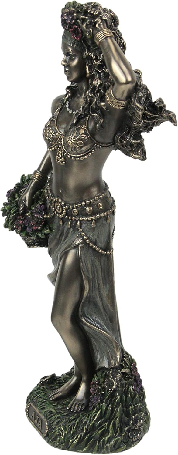 Veronese Design 8 5/8 Inch Aja Santeria Orisha of Forest and Herbs Cold Cast Resin Antique Bronze Finish Statue Home Decor