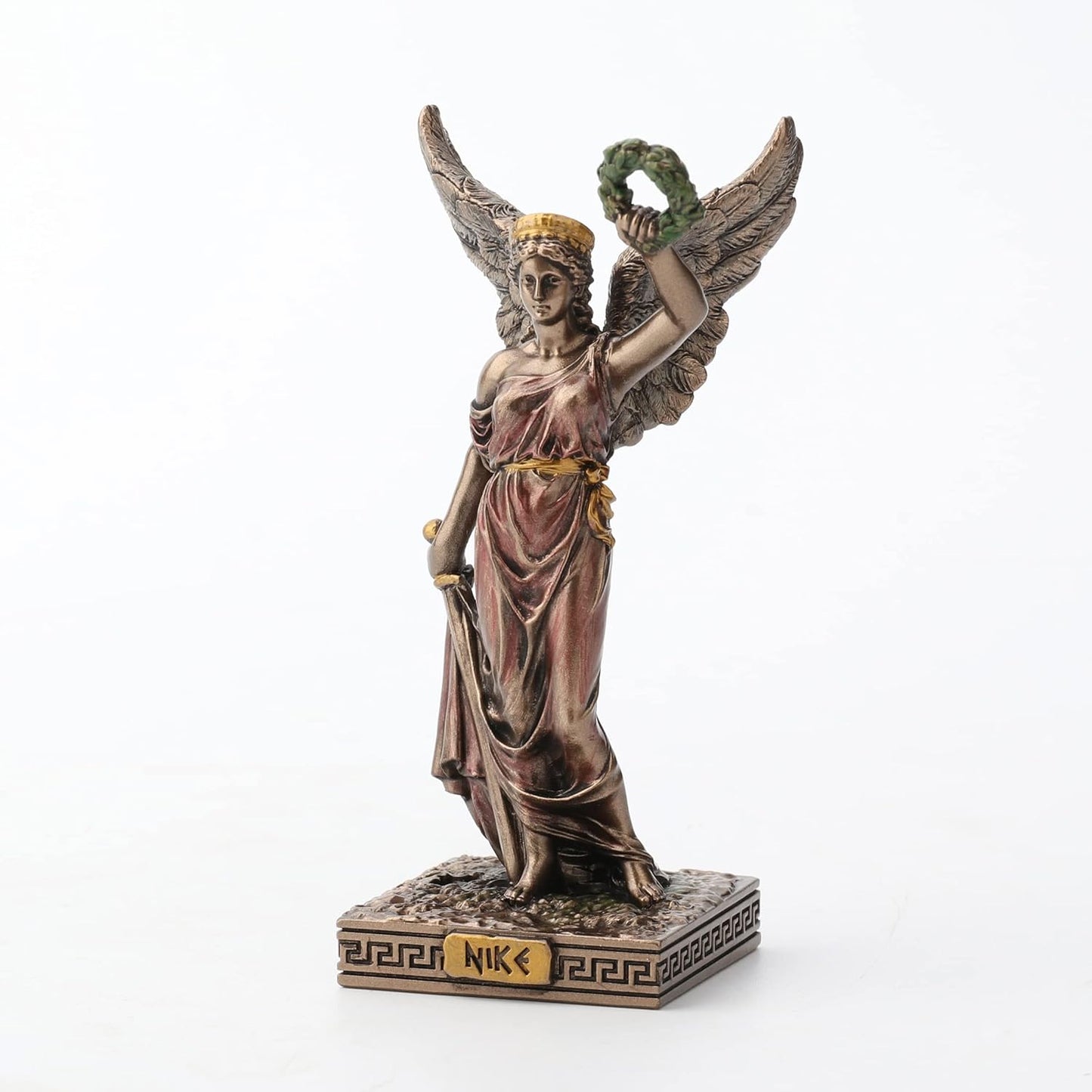 Veronese Design 4 Inch Nike Greek Goddess of Victory Resin Miniature Figurine Hand Painted Bronze Finish