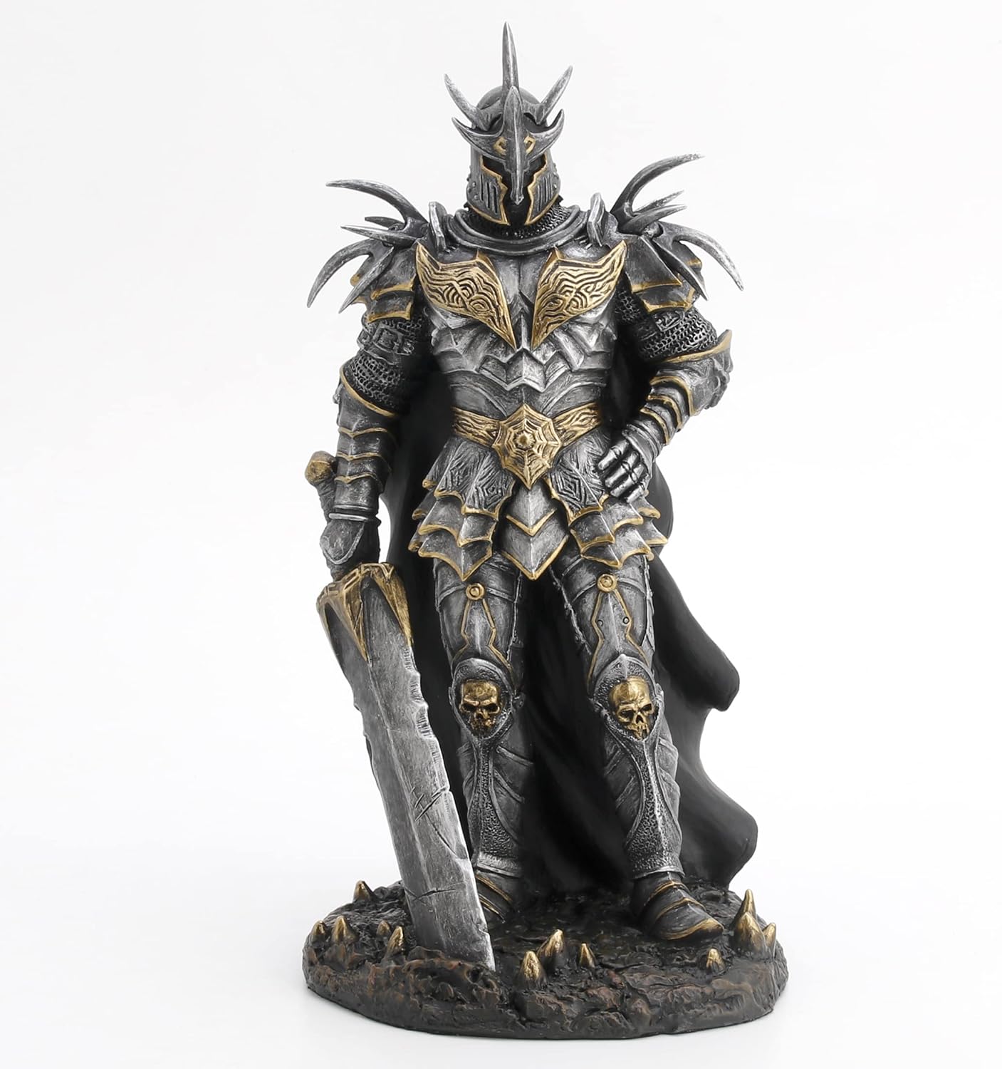 Veronese Design 10" Armoured Lich King with Great Sword Resin Sculpture Hand Painted Finish