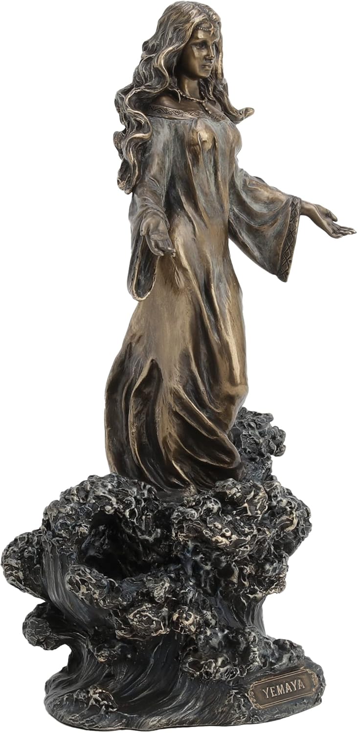 emaya - Mother of All Standing on Ocean Wave Statue