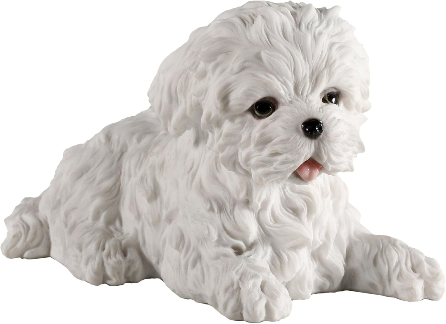 Veronese Design Maltese White Terrier Puppy Dog Animal Figurine WU75404AA