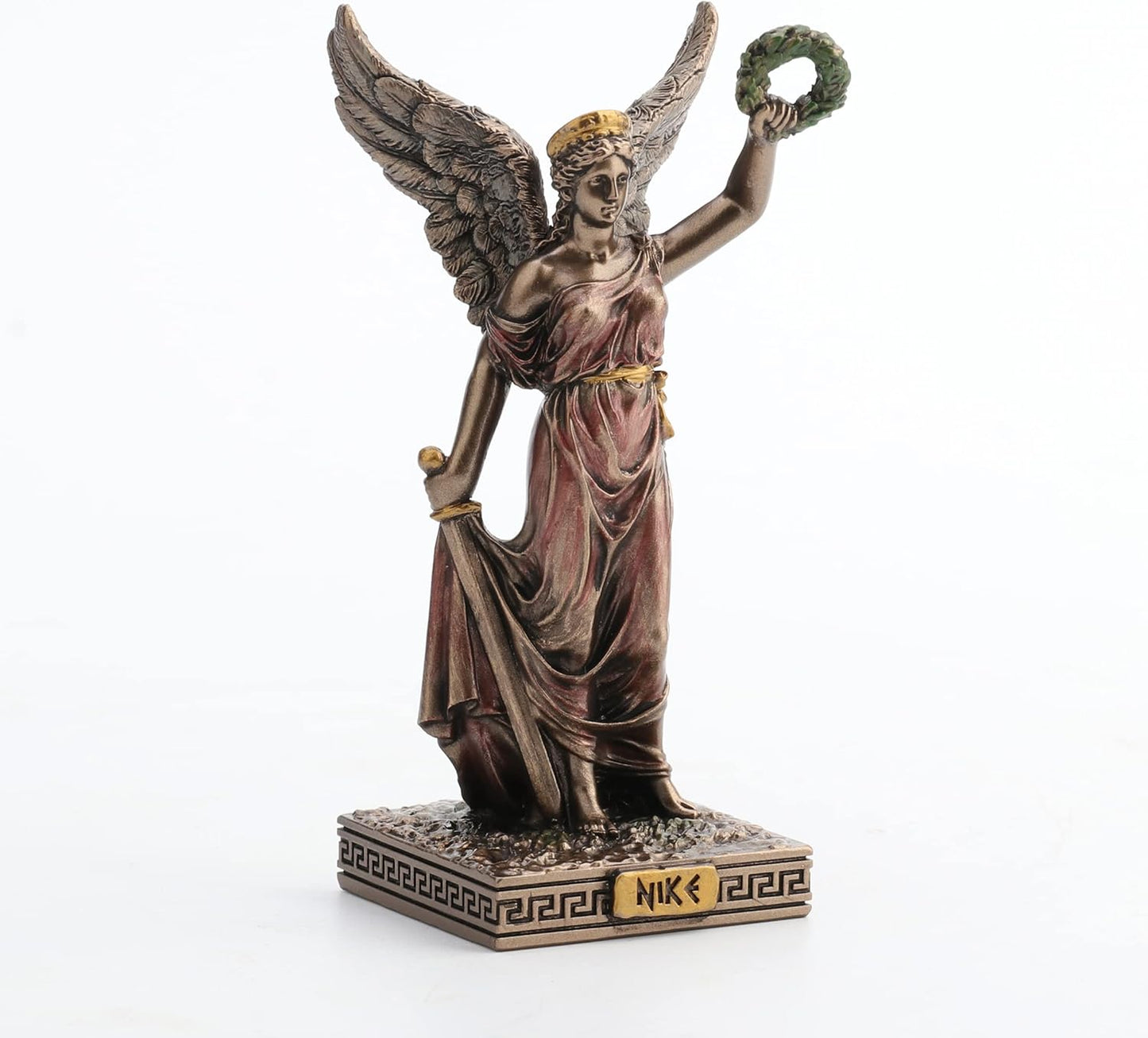 Veronese Design 4 Inch Nike Greek Goddess of Victory Resin Miniature Figurine Hand Painted Bronze Finish