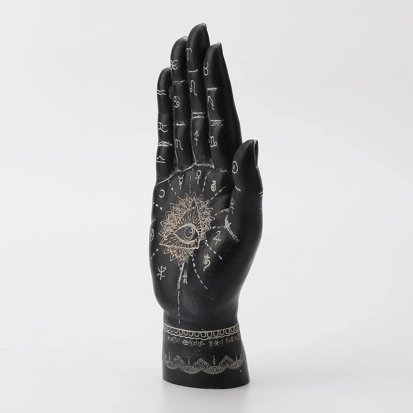 Veronese Design 9 1/2" Mystic Eye of Providence Hamsa Hand Resin Figurine