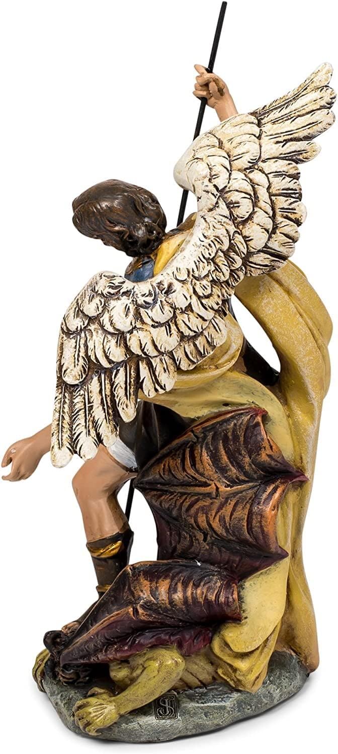 Joseph's Studio Renaissance Collection by Roman Exclusive St. Michael The Archangel Defeating Satan Figurine, 7.25-Inch