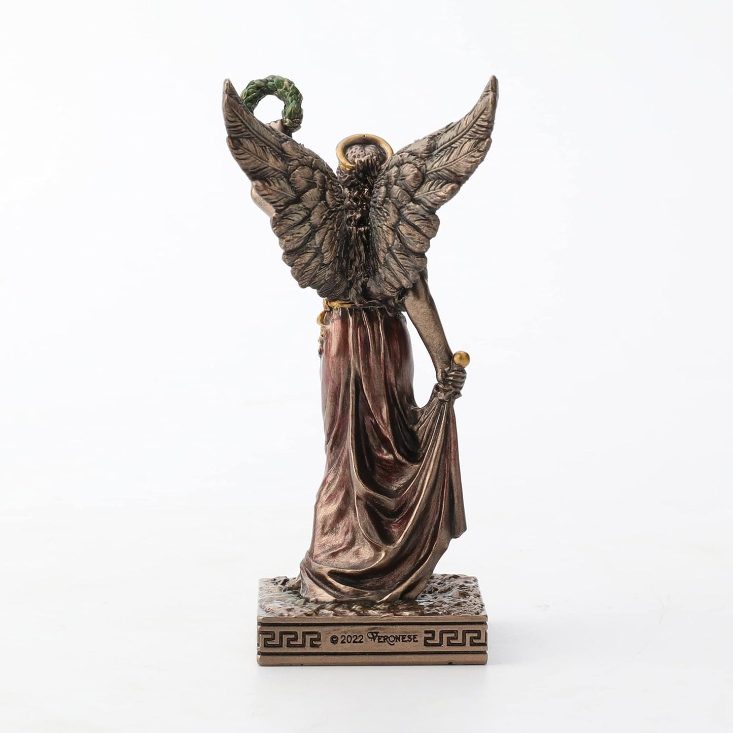 Veronese Design 4 Inch Nike Greek Goddess of Victory Resin Miniature Figurine Hand Painted Bronze Finish