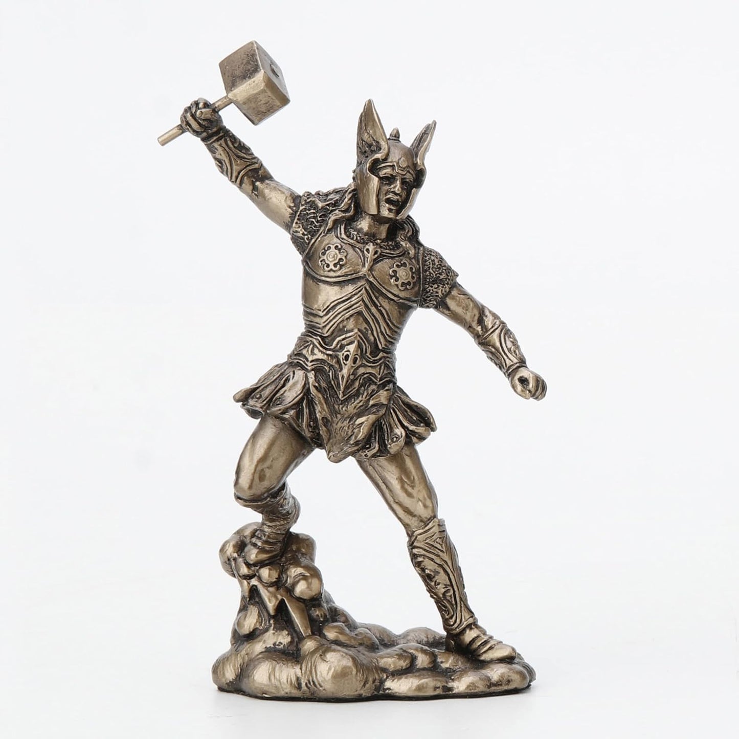 Veronese Design 4 1/2" Thunder God Thor Norse Viking Figurine Painted Resin Miniature Statue