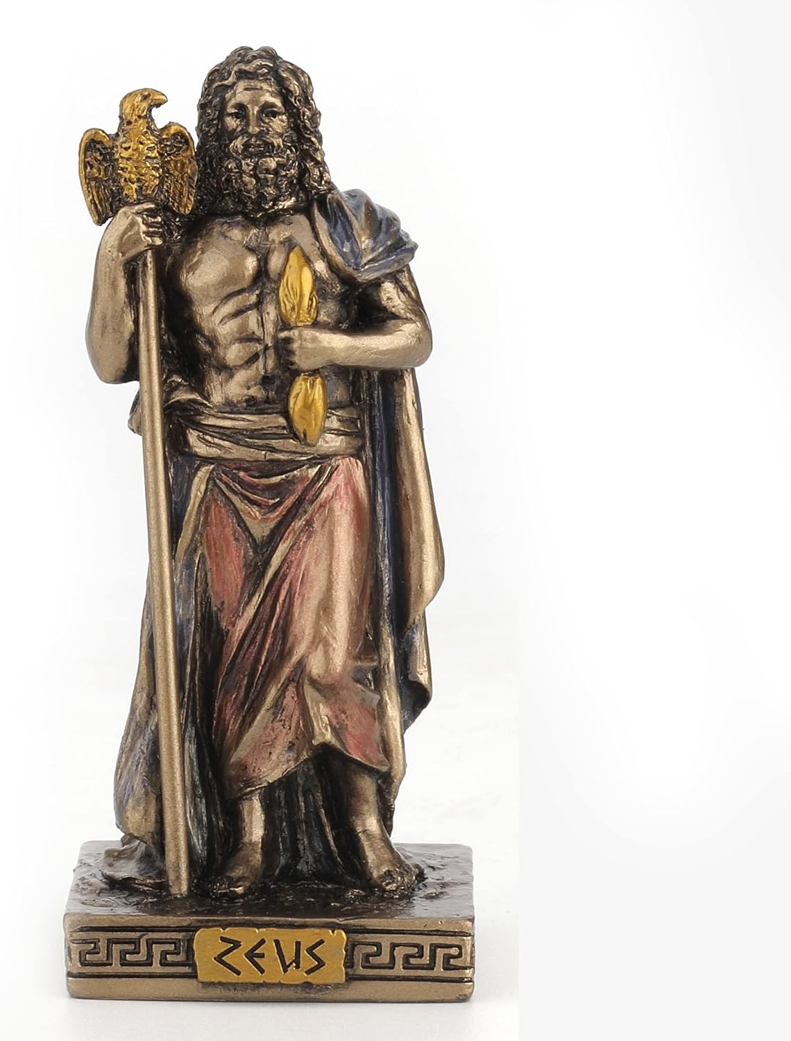 Veronese Design Zeus The God of The Sky Miniature Figurine, Black (WU77437AP)