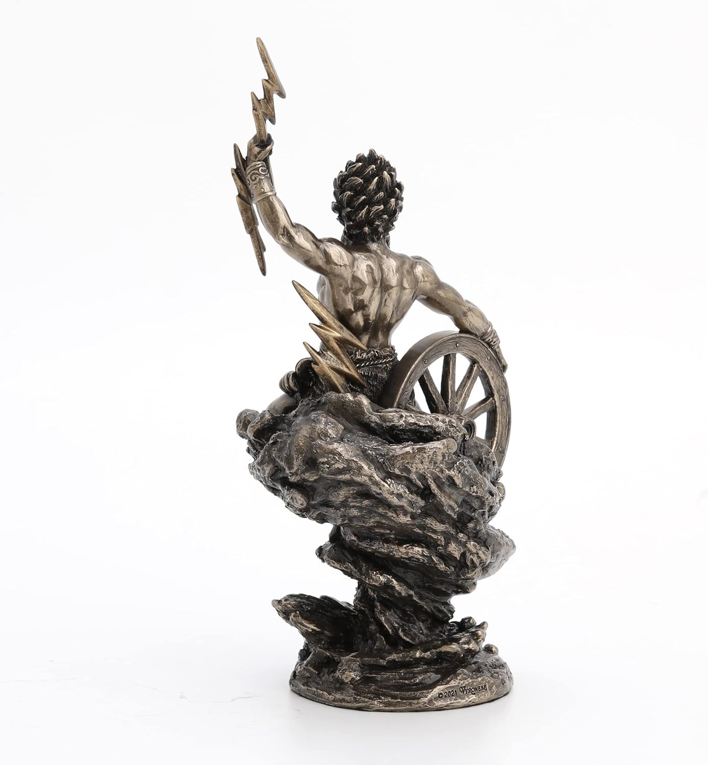 Veronese Design Taranis Celtic God of Thunder Resin Statue Bronze Home Decor Mythology Sculpture