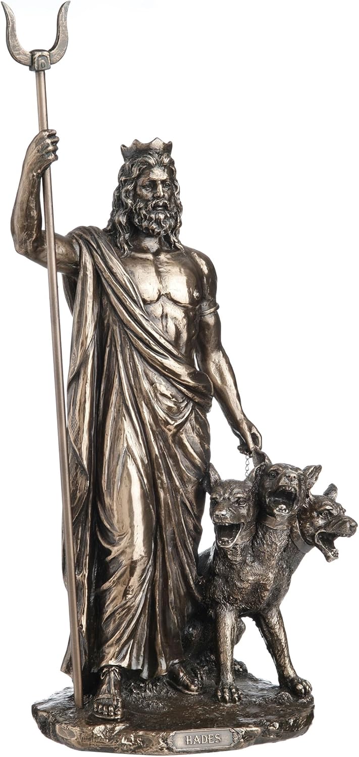 Veronese Design Greek God Of The Underworld Hades Bronze Finished Statue