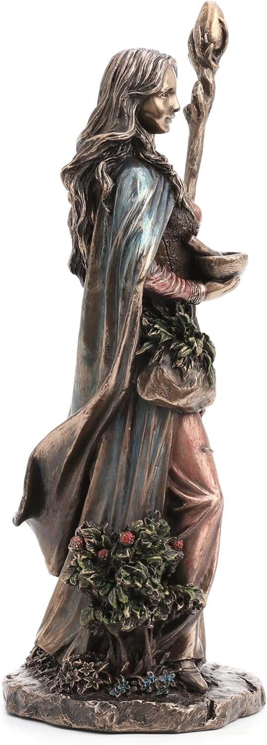 9 1/2" Eir The Valkyrie of Protection Resin Statue Cast Bronze Finish