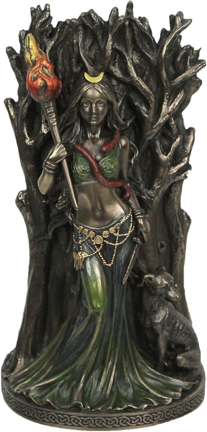 Veronese Design Bronze Resin Hecate Greek Goddess Of Magic Sculpture Home Decor Art Myth Statue
