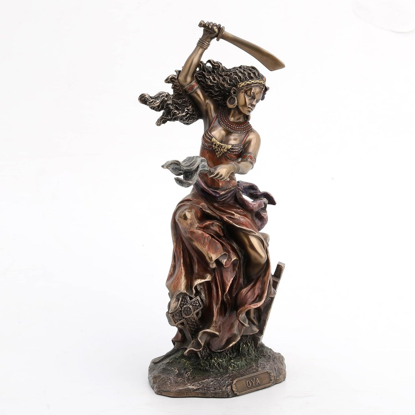 Veronese Design Bronzed OYA Goddess of Wind and Transformation Statue