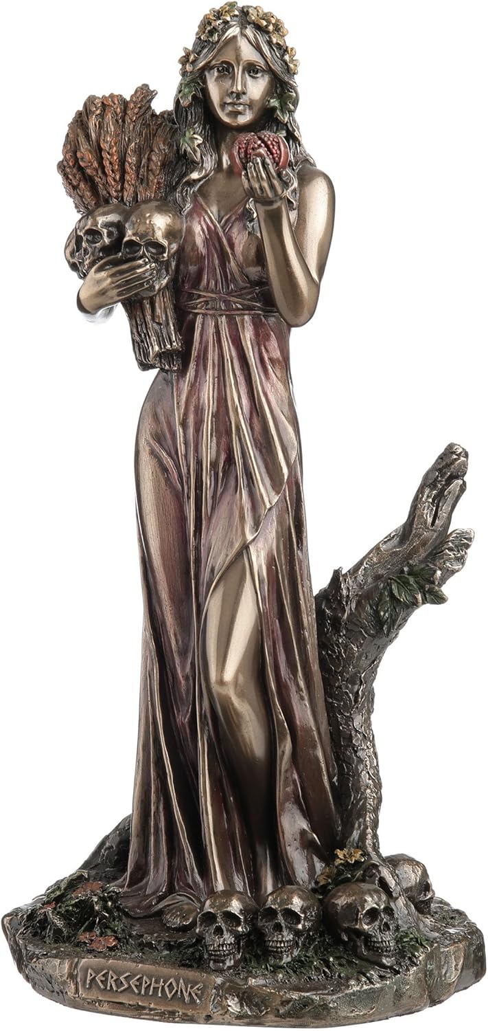 Veronese Design 10.25 Inch Persephone Greek Goddess of Vegetation and The Underworld Antique Bronze Finish Statue