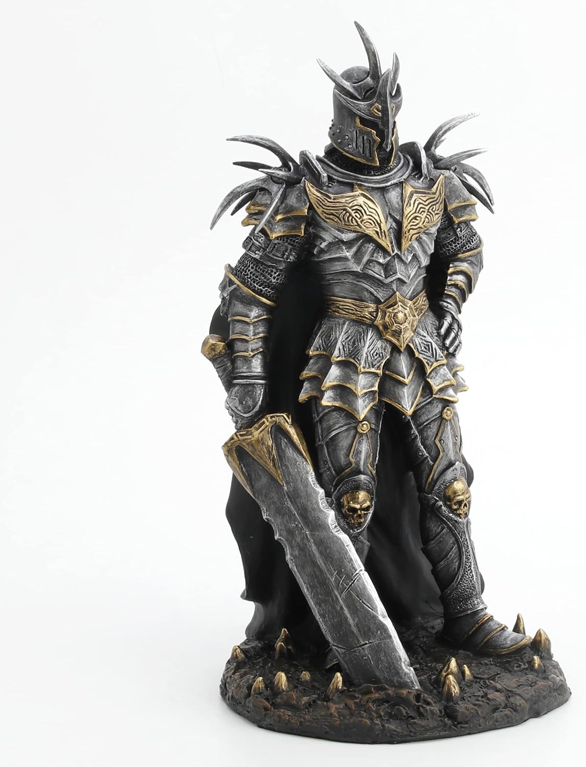 Veronese Design 10" Armoured Lich King with Great Sword Resin Sculpture Hand Painted Finish