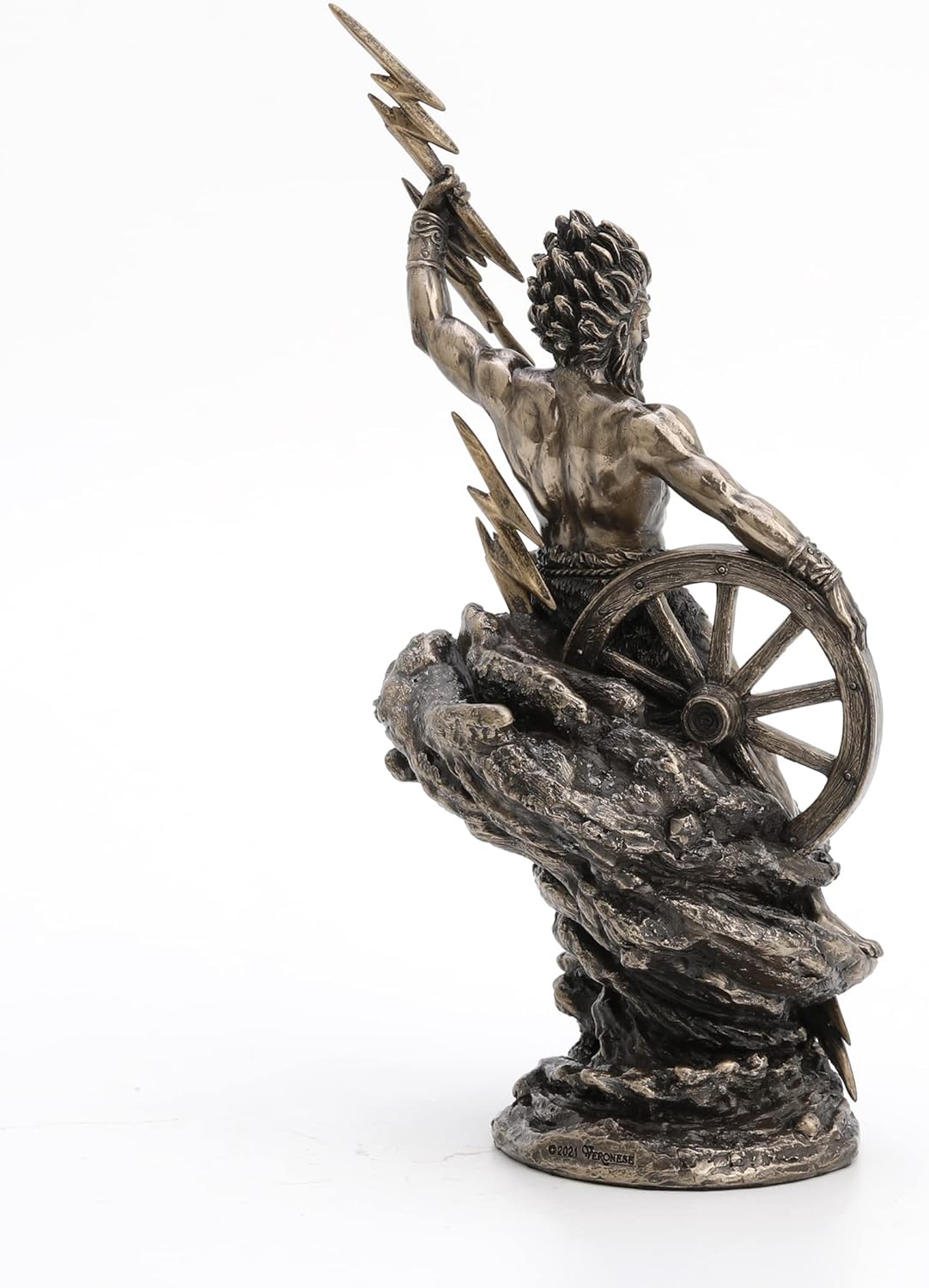 Veronese Design Taranis Celtic God of Thunder Resin Statue Bronze Home Decor Mythology Sculpture