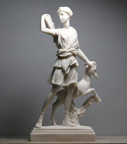 Diana of Versailles Greek Goddess Artemis Cast Marble Sculpture Louvre Museum 9.84΄΄
