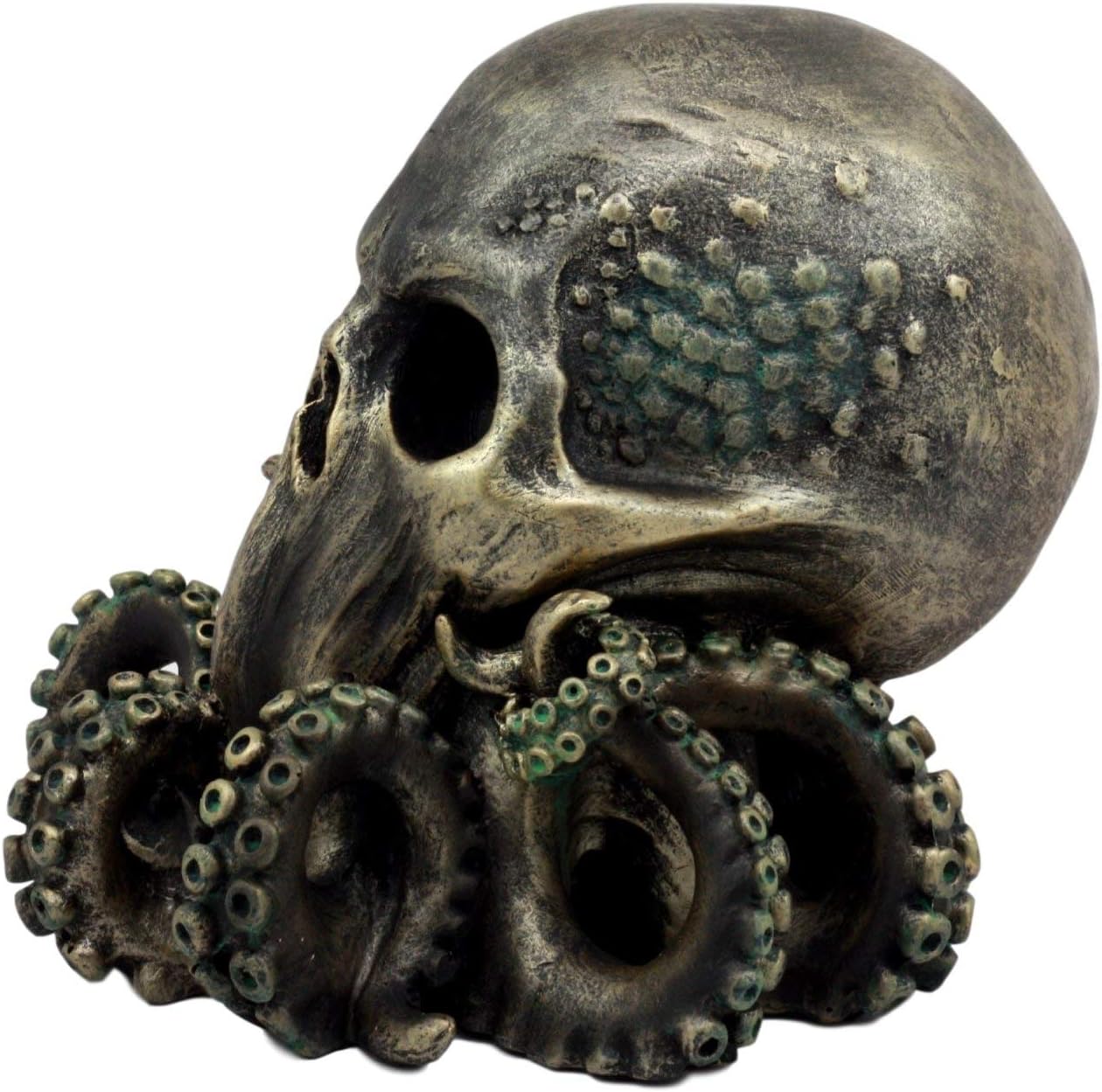 Ebros Ocean Monster Terror Kraken Cthulhu Skull Figurine 6" H Mythical Sea Relic Giant Octopus Tentacles Wyvern Skull Creature Fantasy Statue