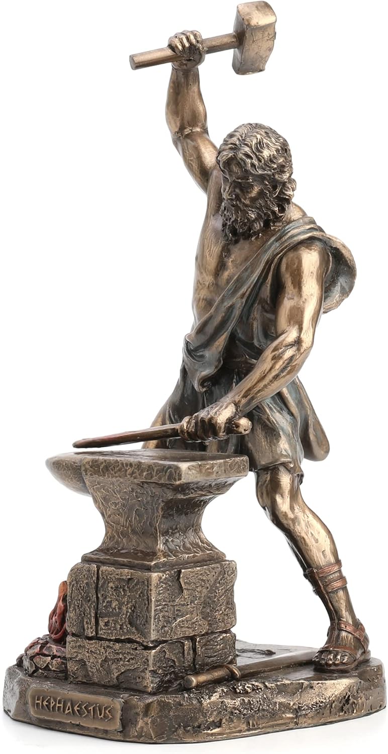 Veronese Design Hephaestus Greek God of Fire and Forge Bronze Finished Statue