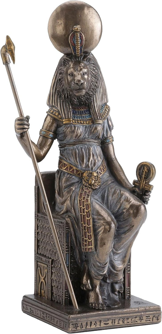 Veronese Design Things2Die4 Egyptian Goddess Sekhmet Sitting on Throne Statue
