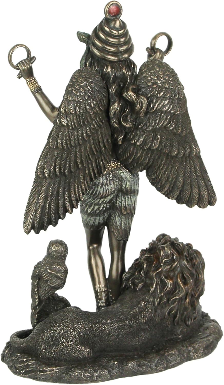 Veronese Design 8 5/8" Ishtar The Mesopotamian Queen of Heaven Cold Cast Resin Antique Bronze Finish Sculpture Altar Statue Wiccan Decoration Pagan Gifts