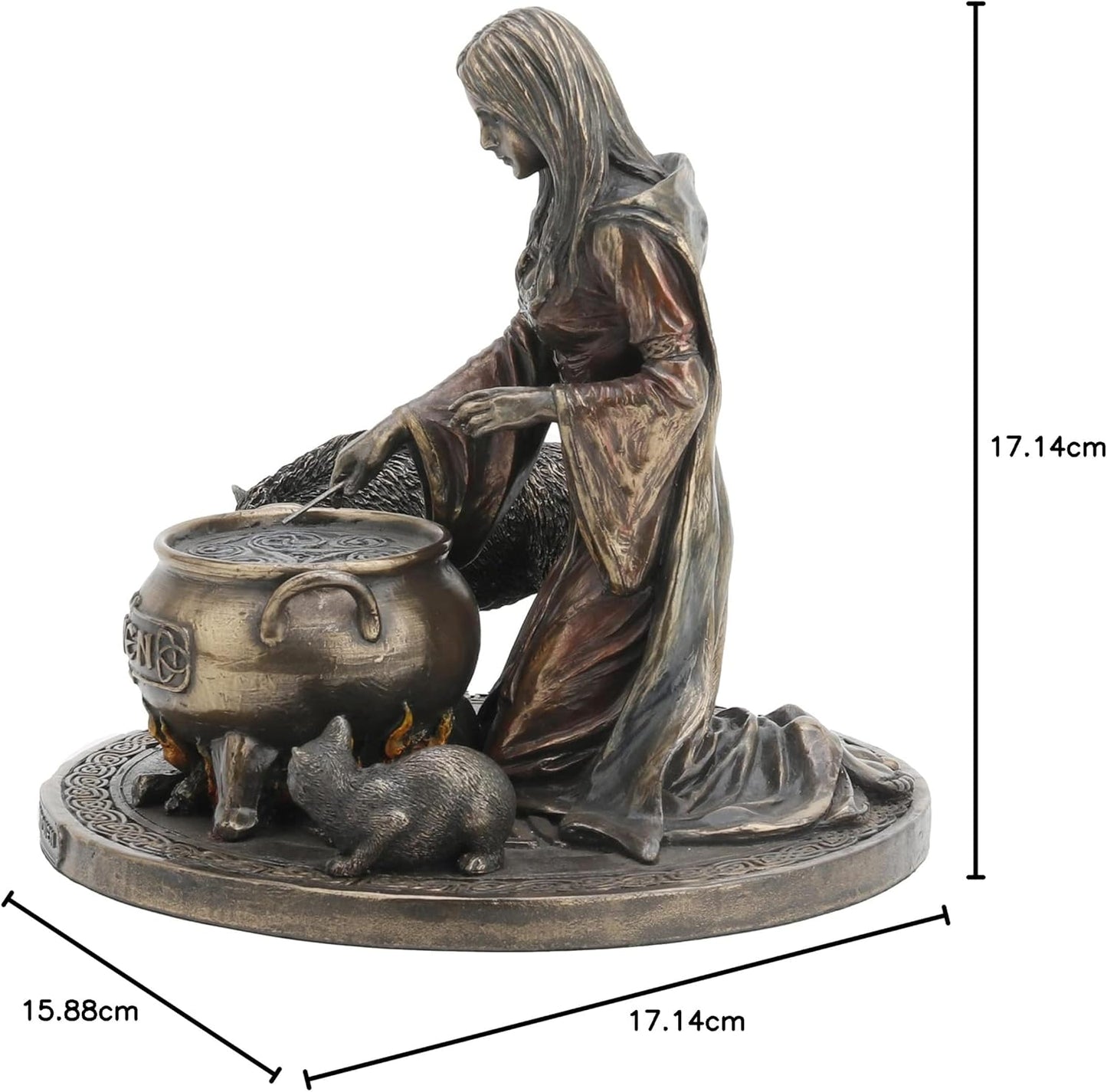 Veronese Ceridwen, Celtic Goddess of Inspiration Bronze Finish Statue
