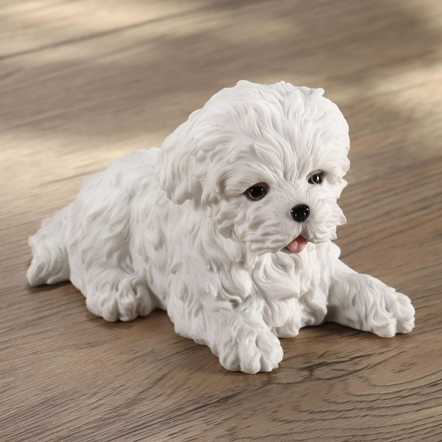 Veronese Design Maltese White Terrier Puppy Dog Animal Figurine WU75404AA
