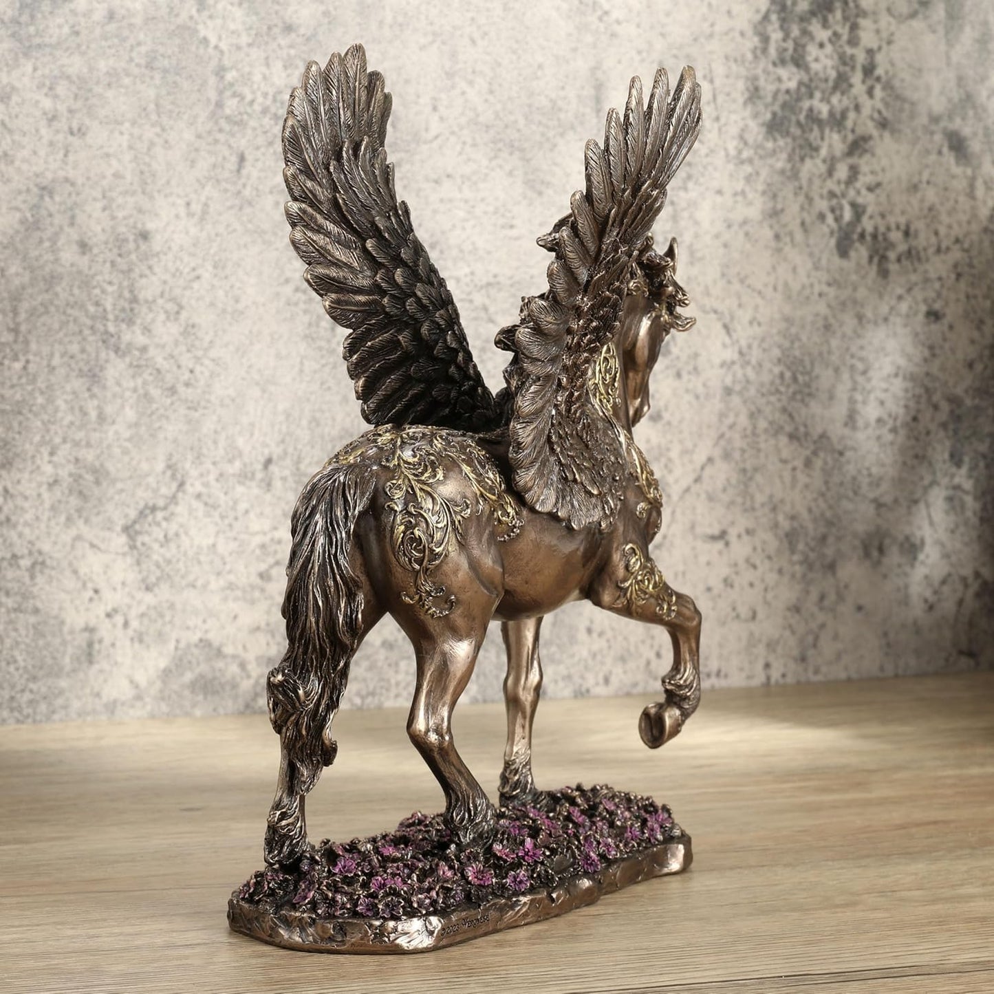 Veronese Design 10 5/8 Inch Divine Pegasus Winged Horse Cold Cast Resin Statue Bronze Finish Animal Sculpture