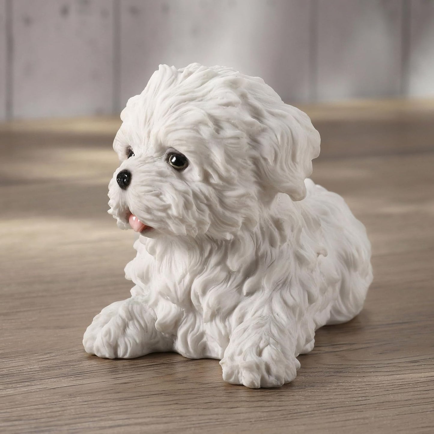 Veronese Design Maltese White Terrier Puppy Dog Animal Figurine WU75404AA