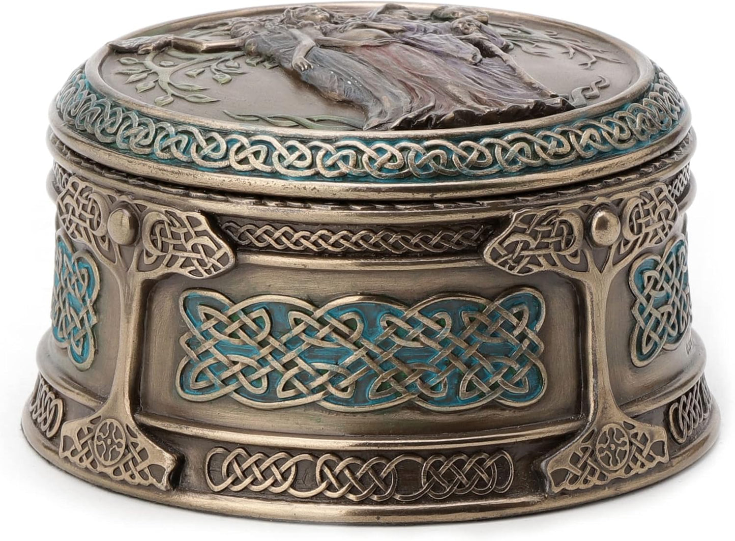 Veronese Design Celtic Triple Goddess Maiden Mother Crone Trinket Box