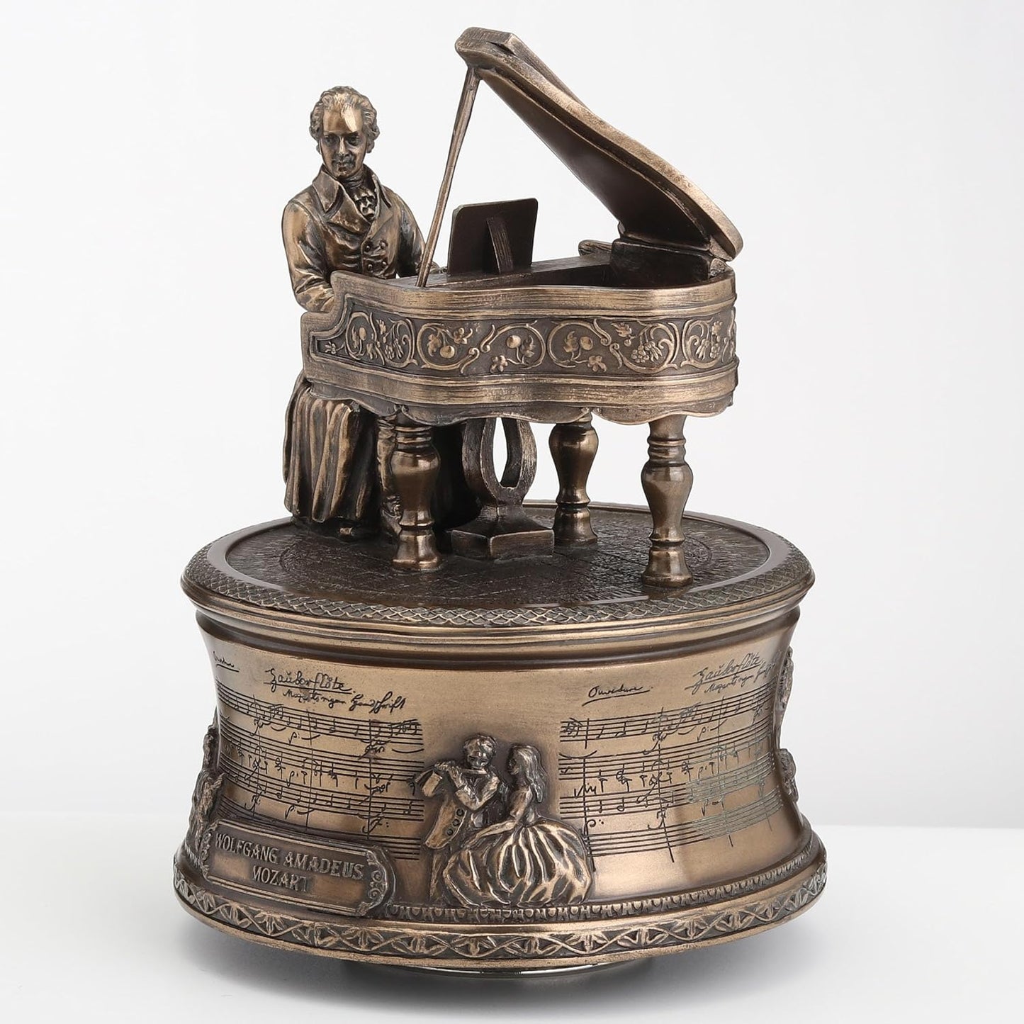 Veronese Design 5 7/8 Inch Mozart The Magic Flute Spinning Music Box