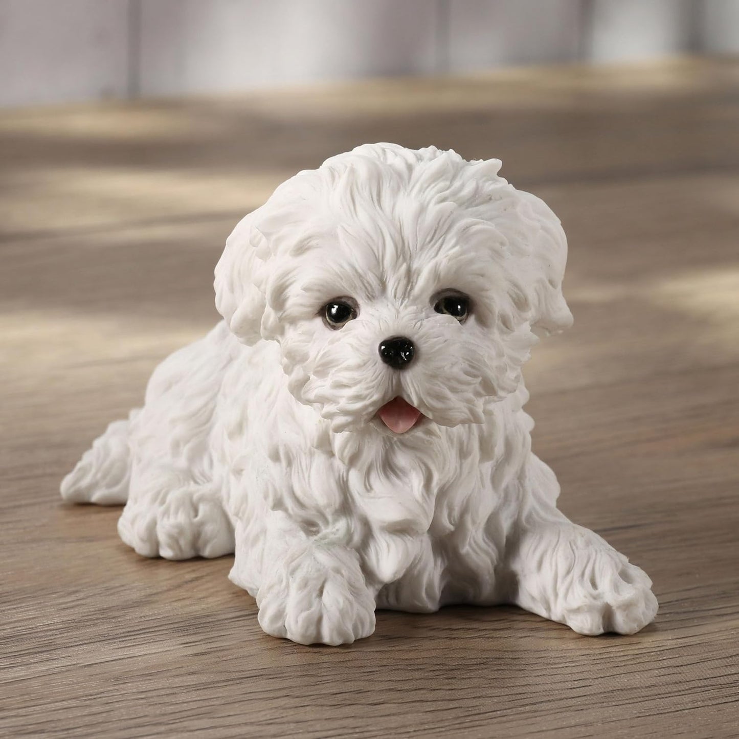 Veronese Design Maltese White Terrier Puppy Dog Animal Figurine WU75404AA