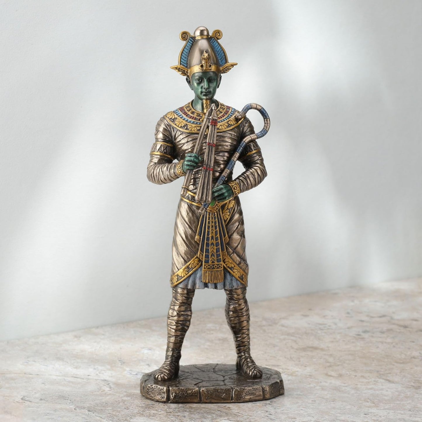 Veronese Osiris Ancient Egyption God of the Dead Bronze Finished Statue