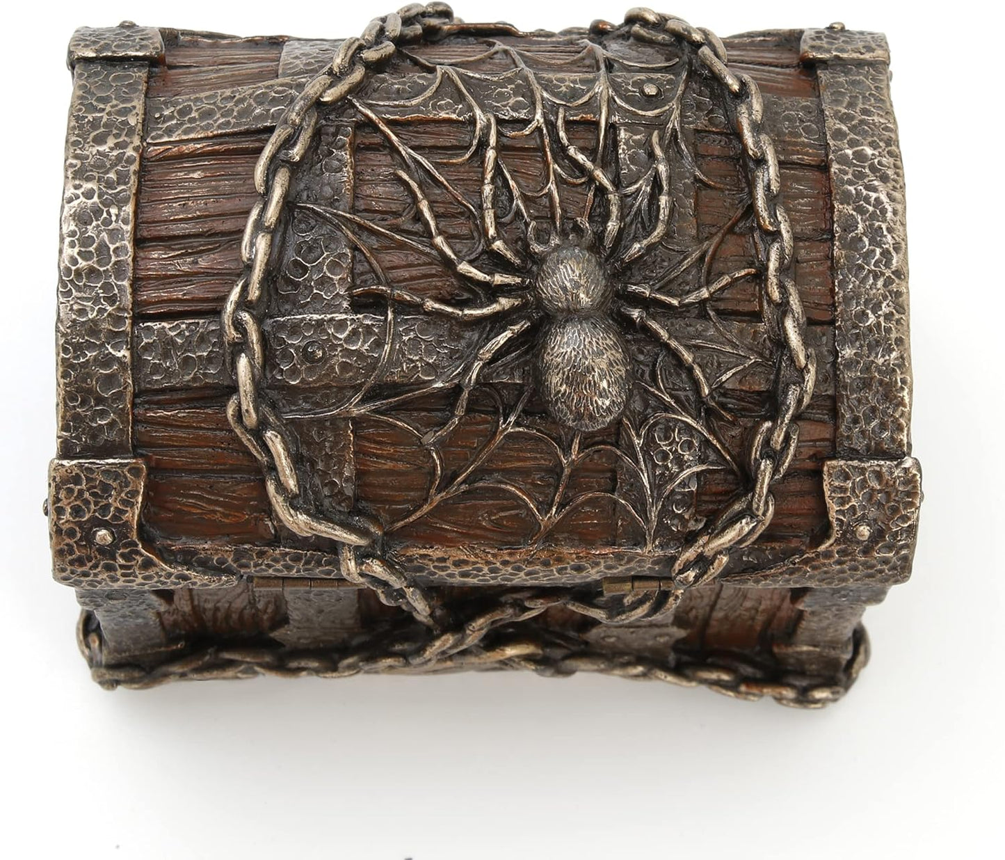 Veronese Design 3 1/8" Pentagram Goat Head Mystic Heirloom Chest Cold Cast Resin Bronze Finish Statue