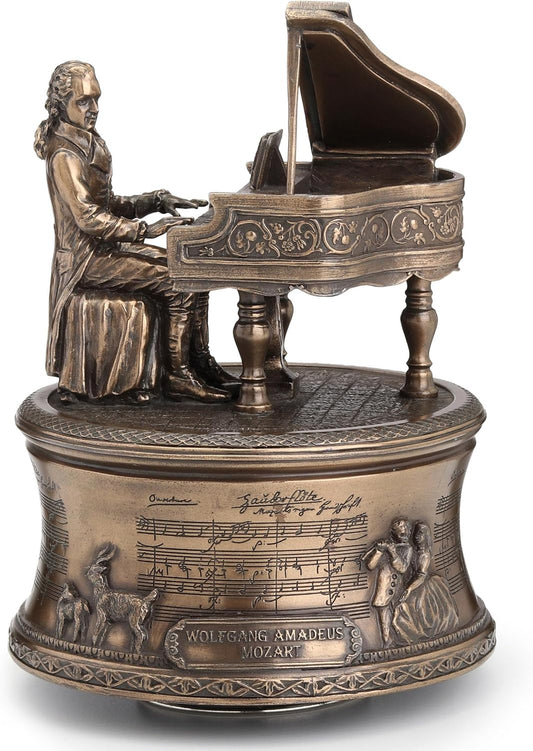 Veronese Design 5 7/8 Inch Mozart The Magic Flute Spinning Music Box