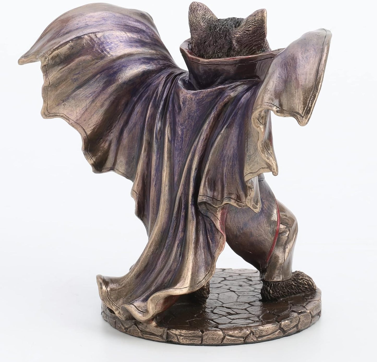 Veronese Design 5 1/8 Inch Vampire Cat Bat Pose Resin Animal Figurine Bronze Finish