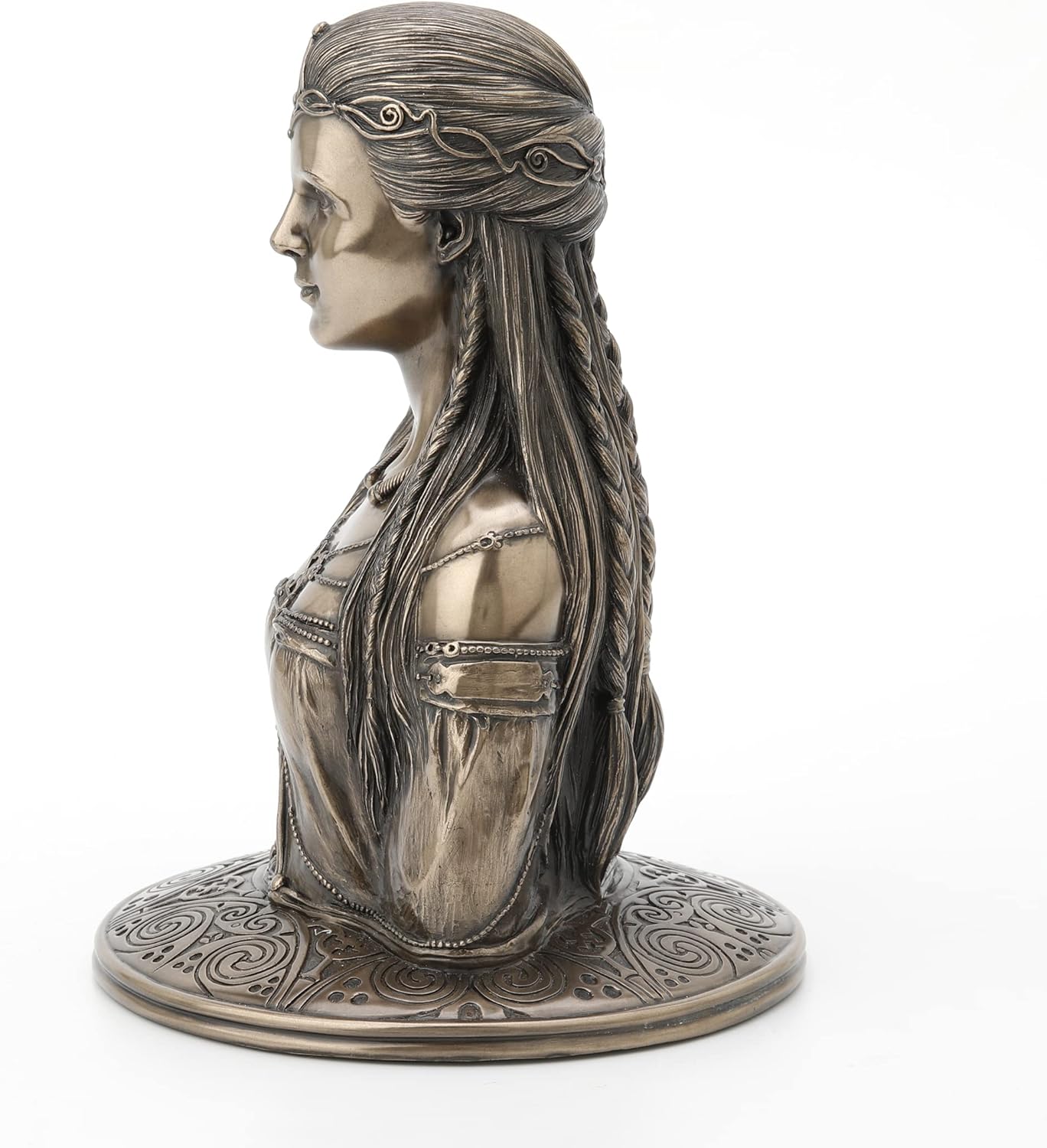 Veronese Design 7 5/8" Earth Mother Danu Bust Cold Cast Resin Antique Bronze Finish Sculpture