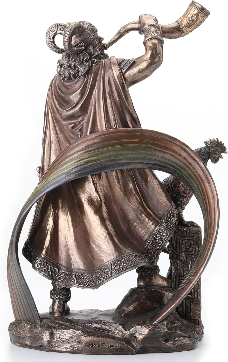 9 1/2 Inch Norse God Heimdall Bronzed Finish Statue Pagan by Things2Die4