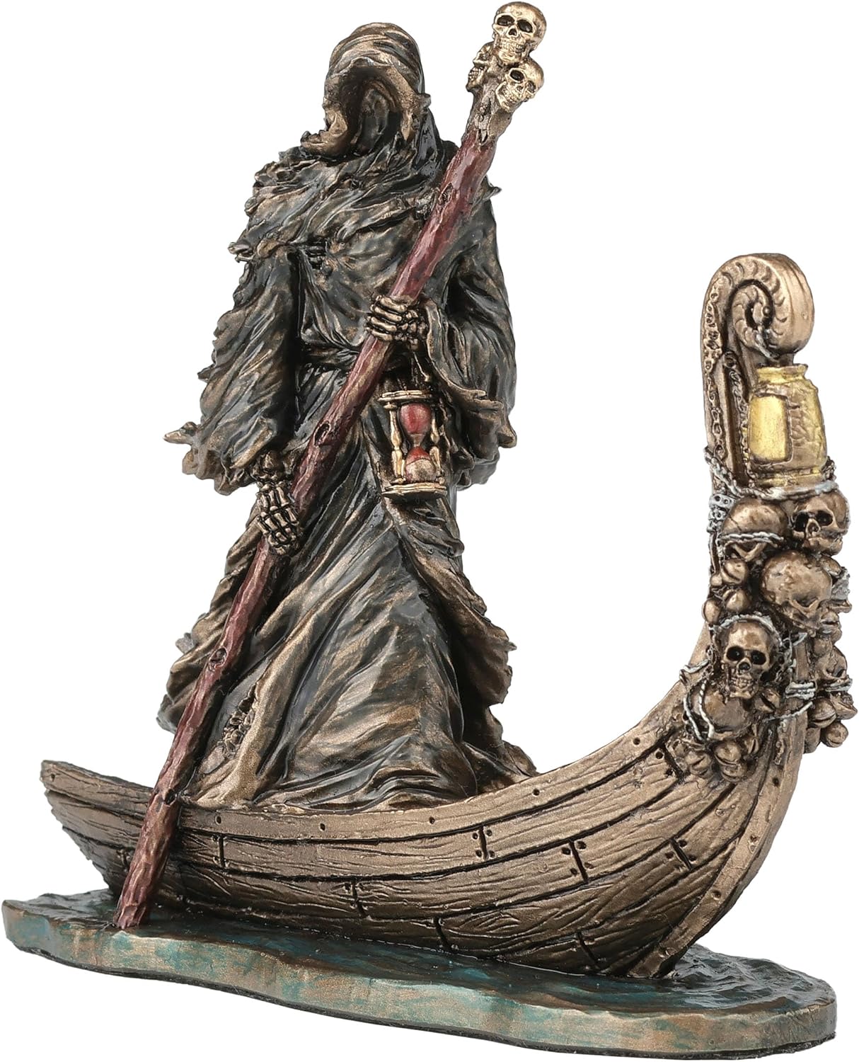 Veronese Design 3 3/8 Inch Charon Ferryman of The River Styx Miniature Resin Figurine Hand Painted Bronze Finish