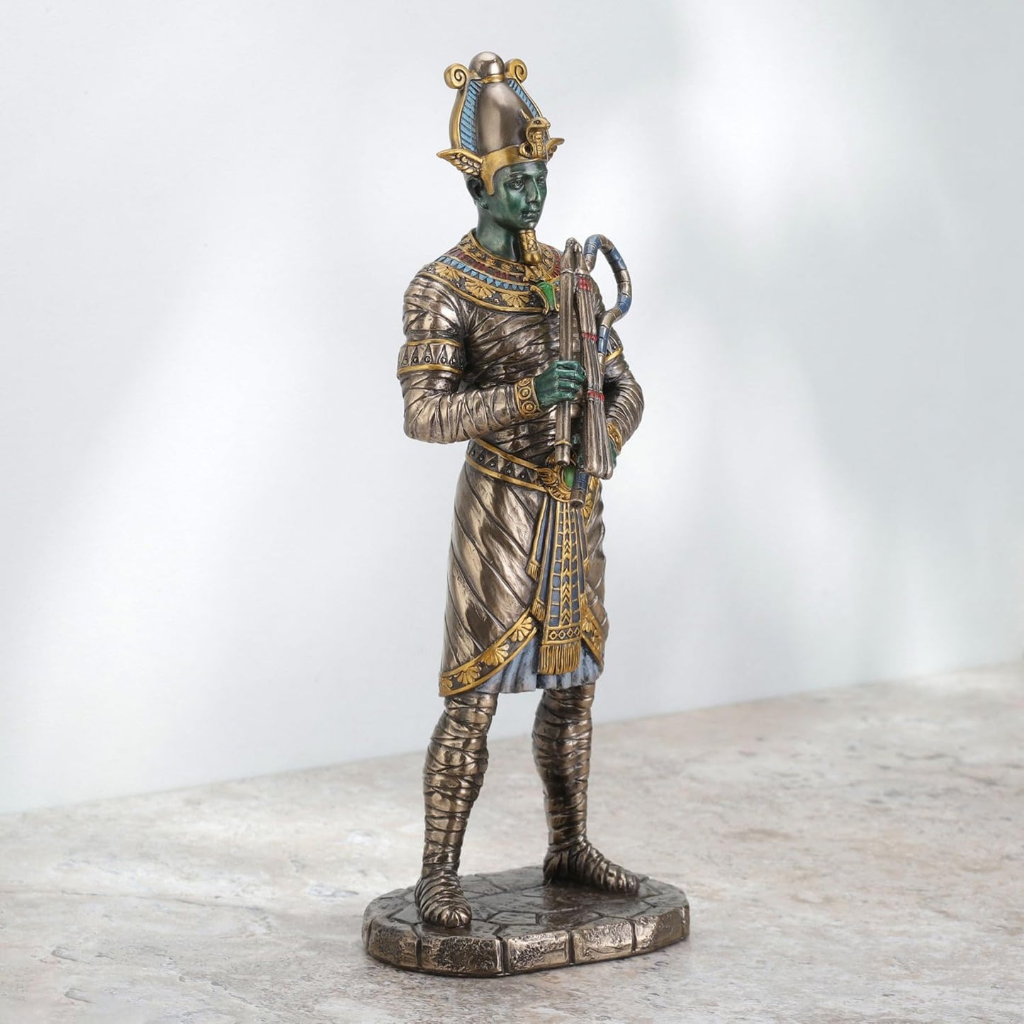 Veronese Osiris Ancient Egyption God of the Dead Bronze Finished Statue