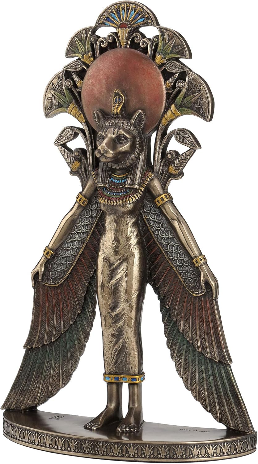 Veronese Design Sekhmet Winged Egyptian Warrior Goddess Wall Art Statue