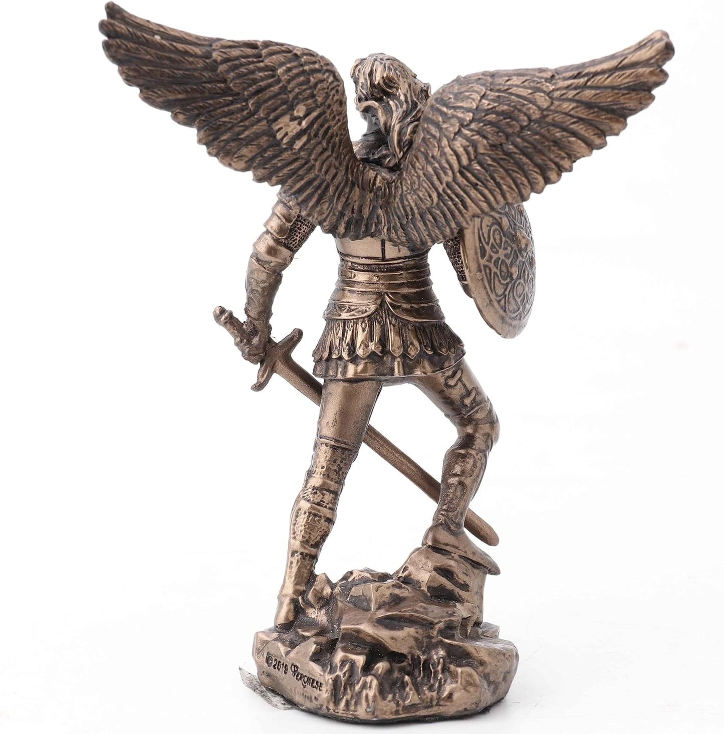 Veronese Design 4.2 Inch Archangel Saint Michael Painted Bronze Finish Religious Figurine