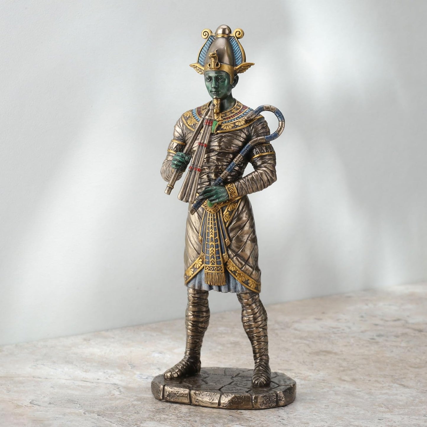 Veronese Osiris Ancient Egyption God of the Dead Bronze Finished Statue