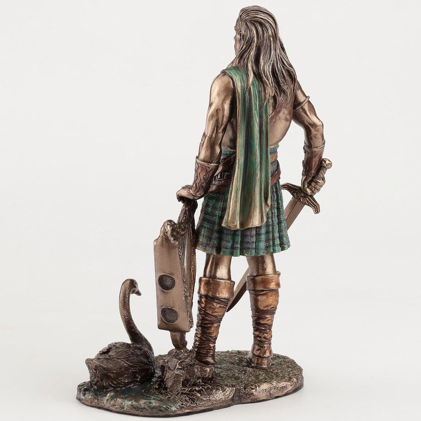 Veronese Design 9 1/8 Inch Aengus The Irish God of Youth and Love Cold Cast Bronze Home Decor Statue