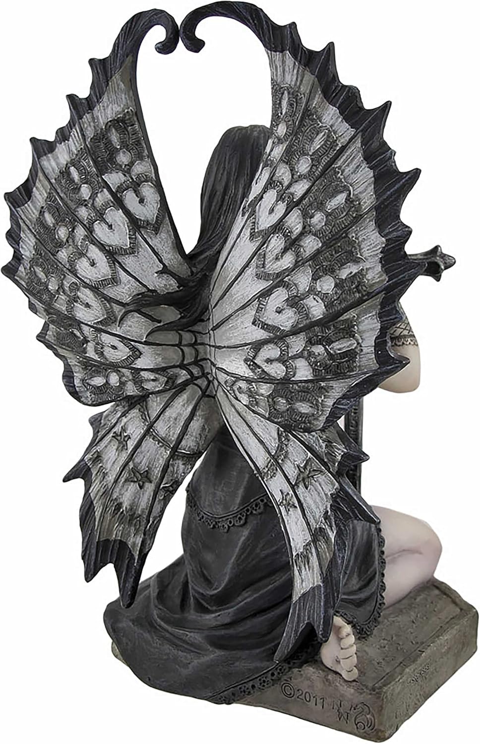 Veronese Design Anne Stokes' 'Lost Love' Hand Painted 6.25-Inch Mourning Fairy Cast Resin Statue - Crafted in Exquisite Detail - Ideal for Gothic and Dark Art Enthusiasts