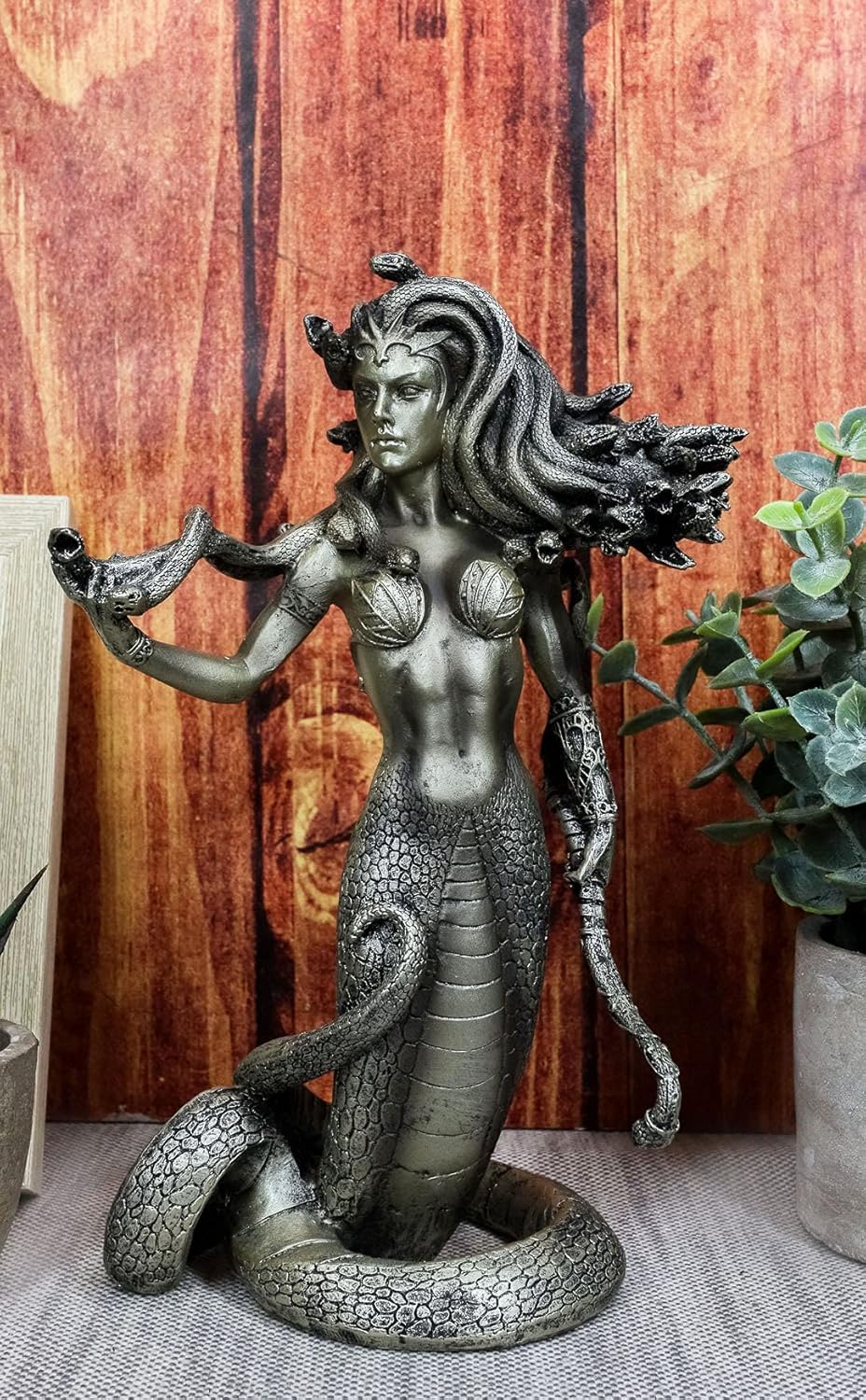 Ebros Greek Mythology The Seductive Spell Of Medusa Statue 20cm Tall Temptation Of The Demonic Goddess Medusa Gorgonic Sister Figurine